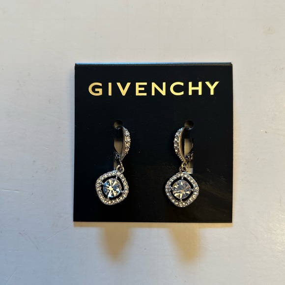 Givenchy Silver-Tone Cubic Zirconia Orbital Drop Earrings; orig.$42 - Picture 8 of 9